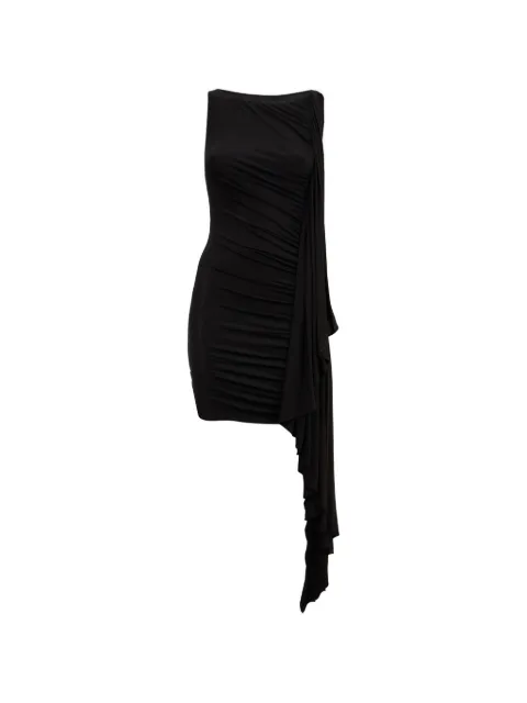 Alexander Wang asymmetric ruched mini dress Black 1CC3266047