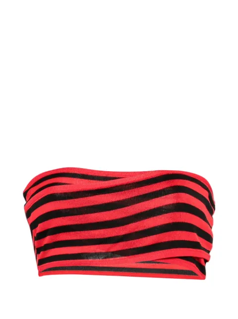 Celine Pre-Owned 2000s striped crop top Red CE250CCP
