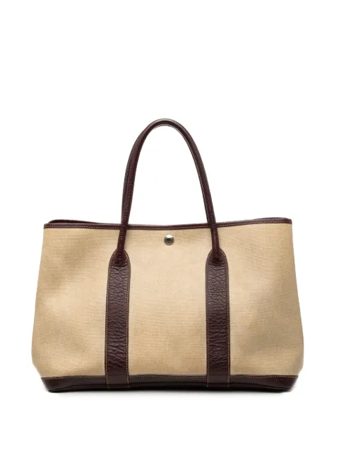 Hermès Pre-Owned 2000-2006 Toile and Buffle Skipper Garden Party 36 tote bag Brown Y2IGP723LBMTJUP3