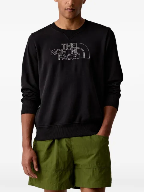 The North Face Drew Peak Light logo-embroidered crew-neck sweatshirt Black NF0A8C1C