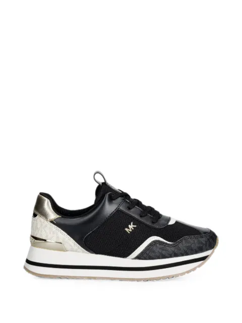 Michael Michael Kors logo-print mesh sneakers Black 43T6RNFS1D
