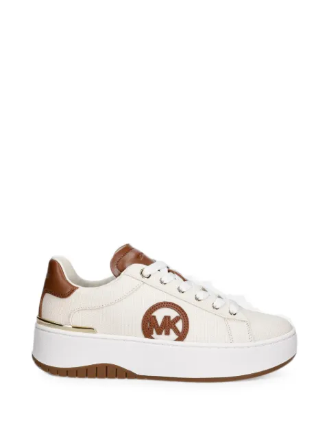 Michael Michael Kors logo-patch platform sneakers Neutrals 43S6DTFS1D