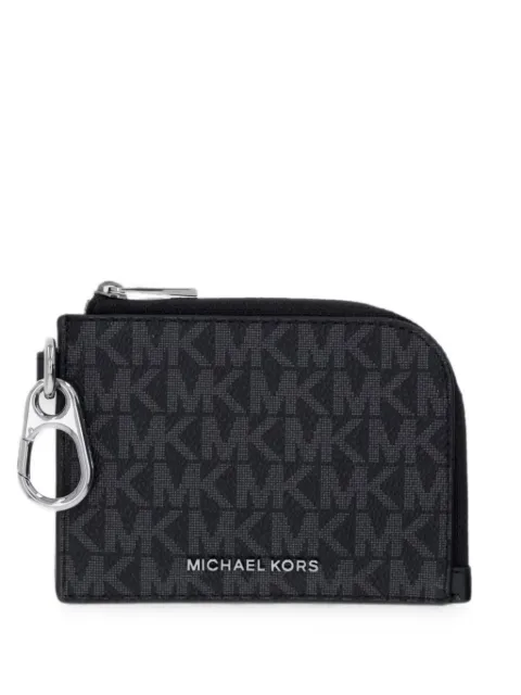 Michael Kors monogram-pattern cardholder Black 39T6LHDU2B