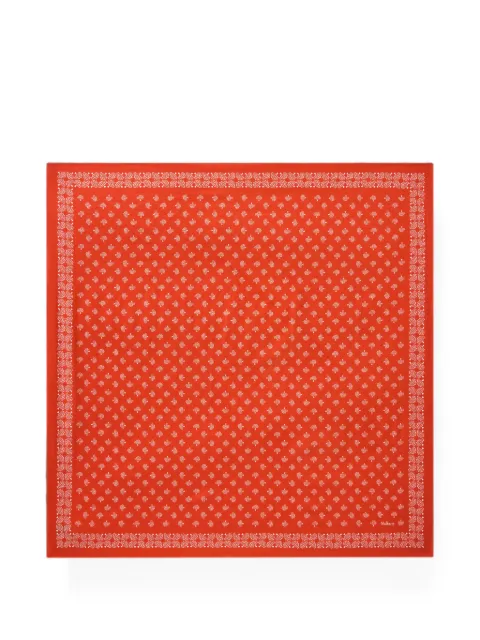 Mulberry tree-print cotton scarf Orange VS4902192N663