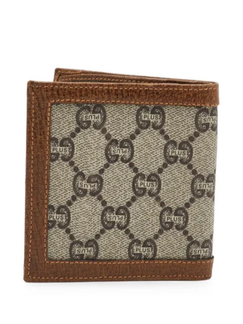 Gucci Pre-Owned GG Plus Supreme bifold wallet Neutrals 1367987