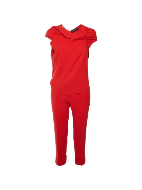 Roland Mouret cut-out trousers set Red 1368607