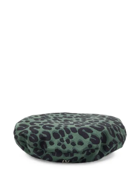 Louis Vuitton Pre-Owned leopard-print silk beret Green 1370581
