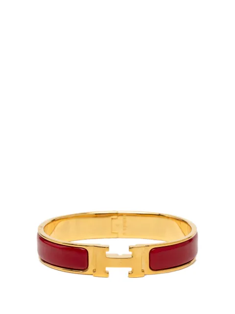 Hermès Pre-Owned 2015-2026 Narrow Enamel Clic H Bracelet PM costume bracelet Red 99X4IJ5XPJFMR5ZJ