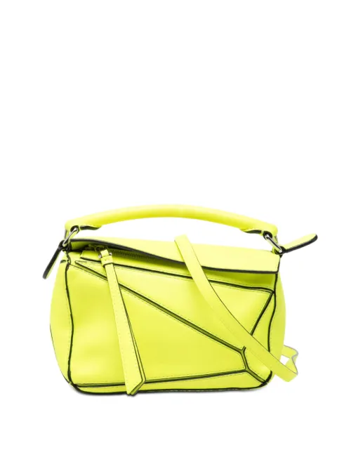 Loewe Pre-Owned 2020 Mini Calfskin Puzzle satchel Yellow 1HB2XEIQS28HM06M