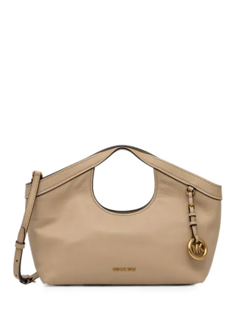 Michael Michael Kors logo-plaque leather shoulder bag Neutrals 32T6AX6C2L