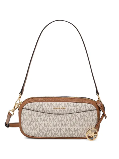 Michael Michael Kors logo-print leather-trim shoulder bag Neutrals 32T6GX5C1B