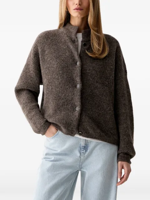 Gestuz AlphaGZ button-up knit cardigan Brown 10905931