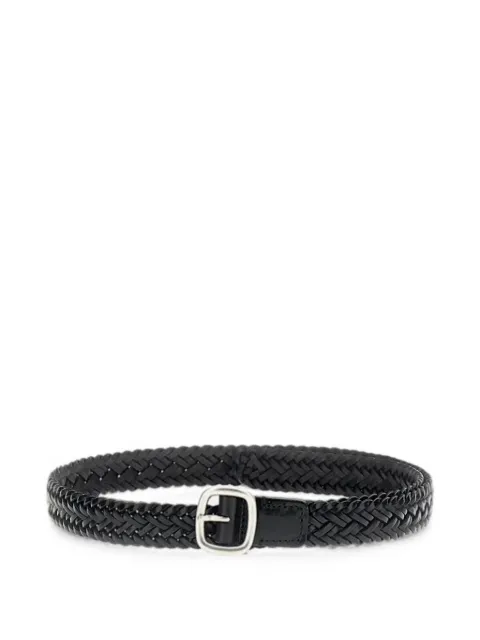 Hereu braided leather belt Black TRAMBFA26BLACK