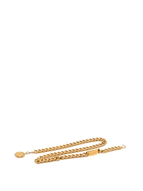 CHANEL Pre-Owned 1950-1970 CC Gold Plated 31 Rue Cambon Medallion Chain belt Gold G09FBV6J8WWHVFA0