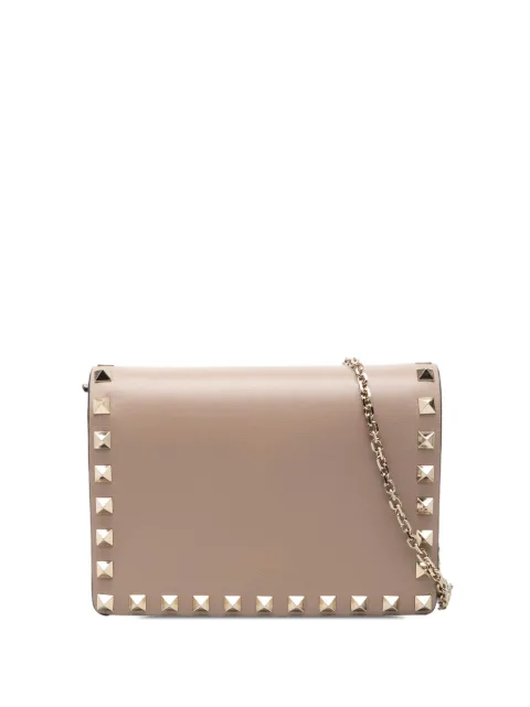 Valentino Garavani Pre-Owned 2000-2017 Leather Rockstud Chain Pouch crossbody bag Pink VDBF4T4UCB3HX1KW