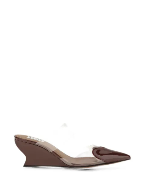 Alaïa Le Coeur heart-shaped mules Red AA3M3013CK150