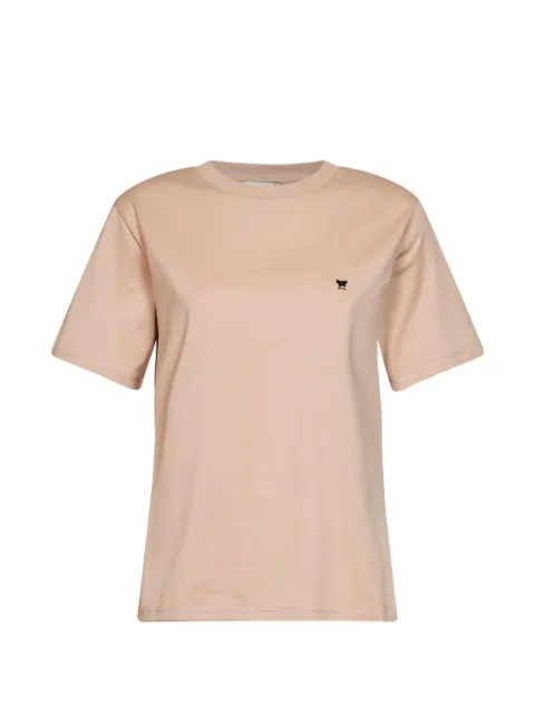 Weekend Max Mara logo-embroidered cotton T-shirt Neutrals 2625976031600