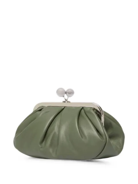 Weekend Max Mara small Pasticcino leather clutch bag Green 2625516114600