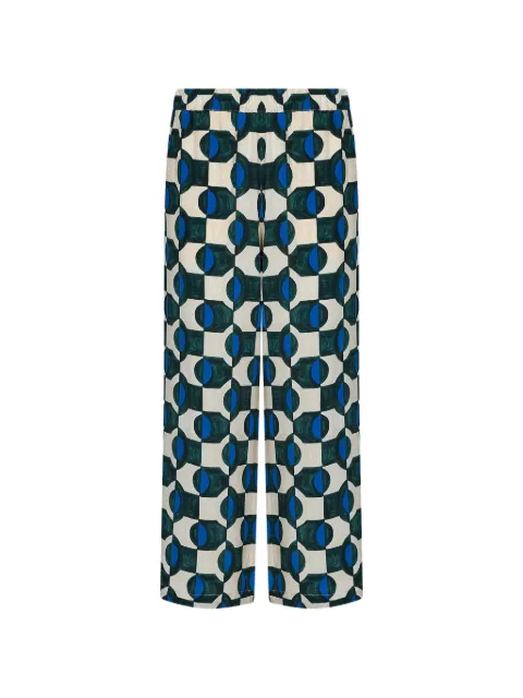 Weekend Max Mara geometric-print palazzo pants Neutrals 2625136091600