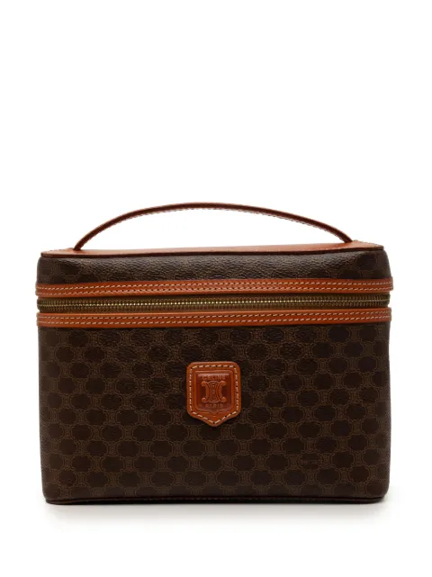 Celine Pre-Owned 1995 Macadam Coated Canvas vanity bag Brown N1HCJC77L5MIDC12