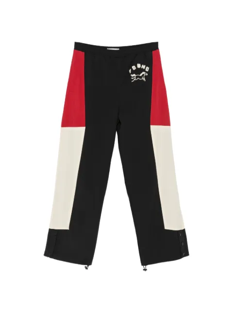 FOUND Pine And Rose colour-block track pants Black FOPF26PA01518