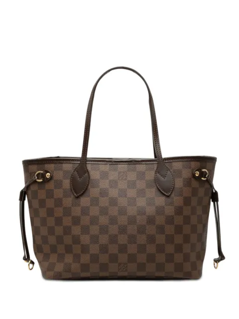 Louis Vuitton Pre-Owned 2010 Damier Ebene Neverfull PM tote bag Brown TWGN7DGIX5DM5AXB