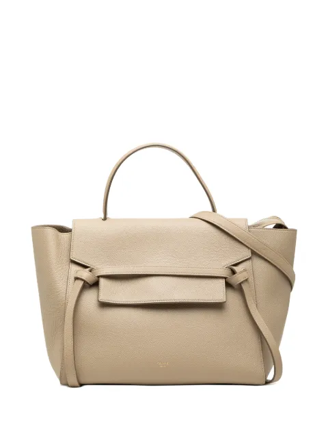 Celine Pre-Owned 2017 Mini Grained Calfskin Belt Bag satchel Neutrals ROFU9VPZRMYAEGTV