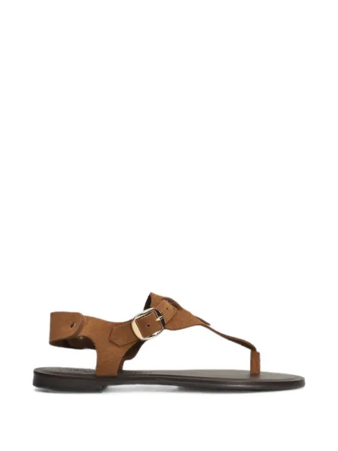 Nicolas Lainas buckle-fastening thong sandals Brown 653S
