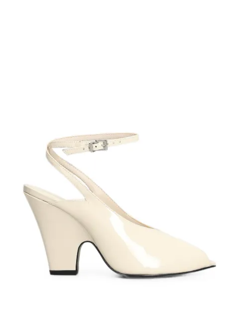 Schutz patent leather open-toe pumps White S2261600020002