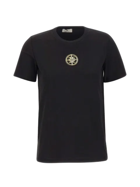 Elisabetta Franchi logo-plaque T-shirt Black MA00866E2