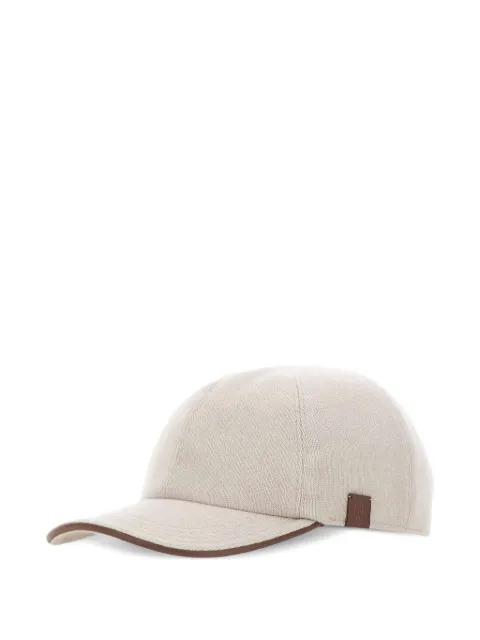 Eleventy logo-patch baseball cap Neutrals N77CPLN18TES0N0280205
