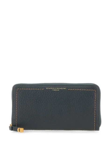 GIANNI CHIARINI Bubble leather wallet Green PF5042RNGVELVETGREEN