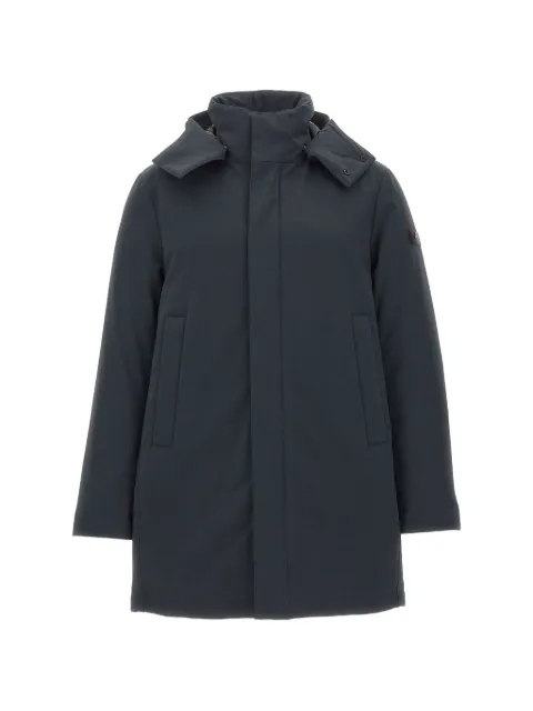 Peuterey logo-patch hooded parka Blue PEU599801192026215