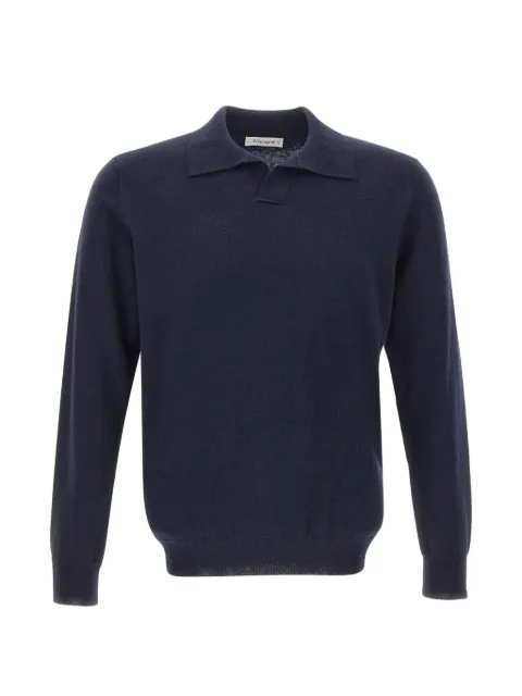 Kangra long-sleeve polo shirt Blue 400823