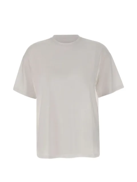 LIU JO sheer-back crew-neck T-shirt White CA6361J0088