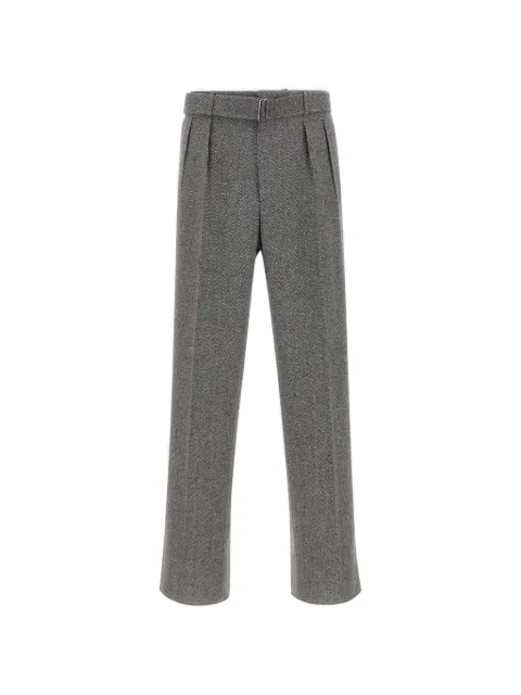 Tagliatore herringbone-pattern tailored trousers Grey PNEVIL24610017