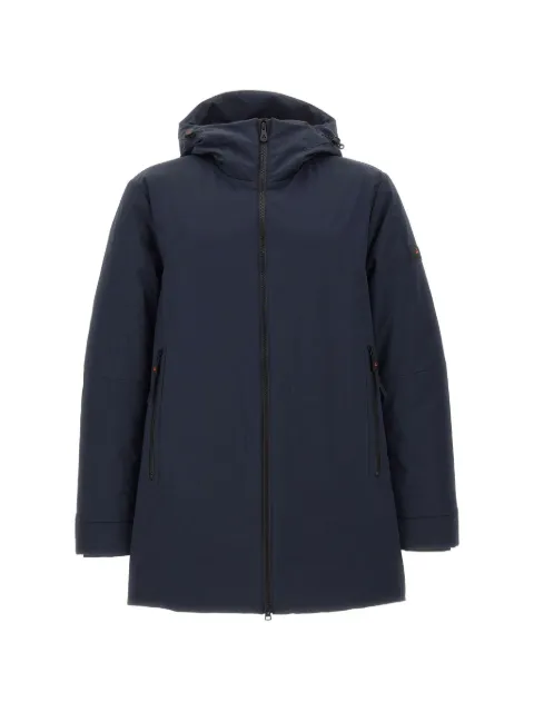 Peuterey logo-patch parka Blue PEU599601192057215
