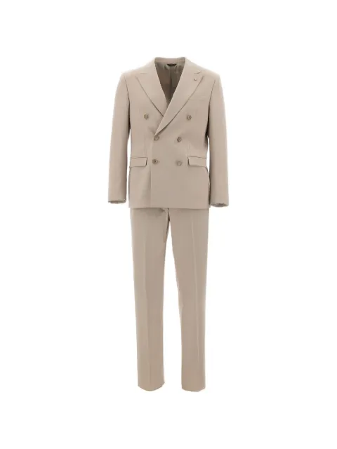 Manuel Ritz double-breasted suit Neutrals 4030A338826309025