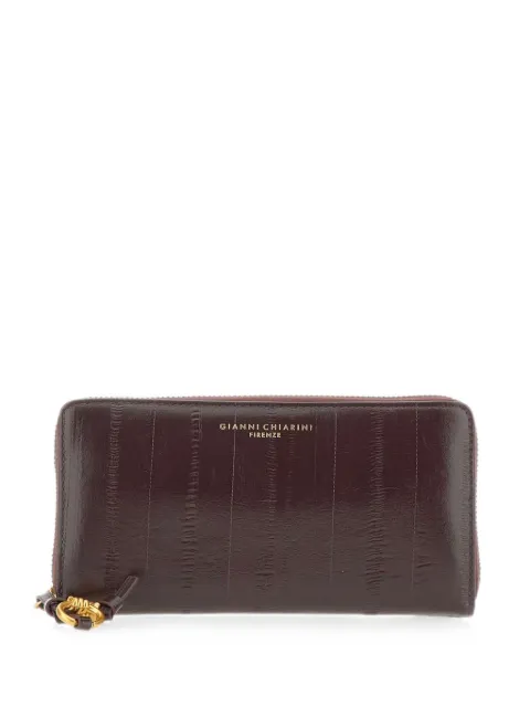 GIANNI CHIARINI Eel leather wallet Brown PF5042EELANTIQUERUBY