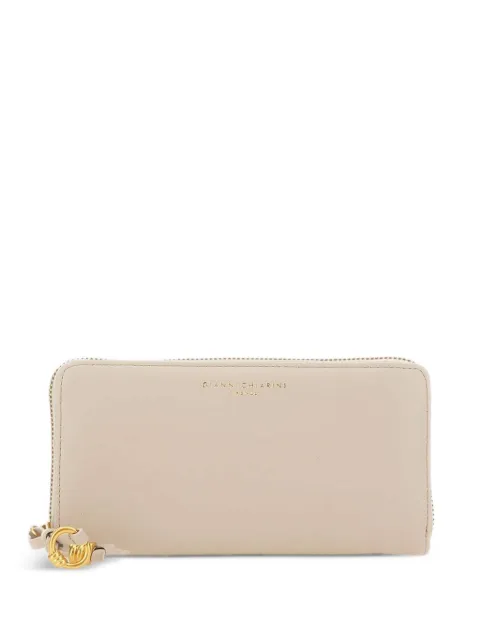 GIANNI CHIARINI logo-print leather wallet Neutrals PF5042NALAMB