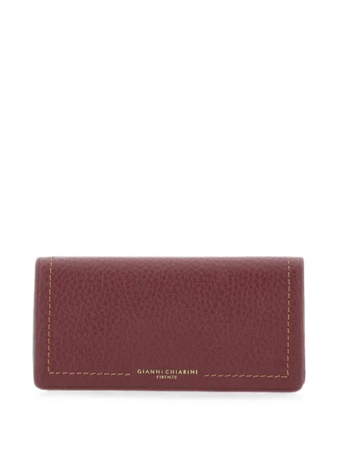 GIANNI CHIARINI Bubble grain-leather wallet Red PF5041RNGANTIQUERUBY