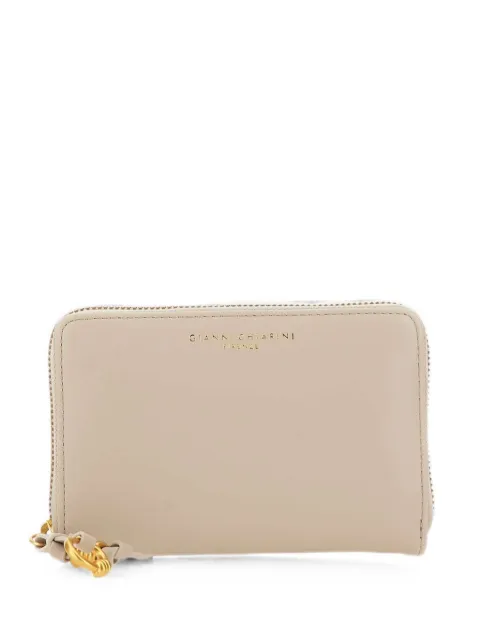GIANNI CHIARINI logo-print leather wallet Neutrals PF5043NALAMB