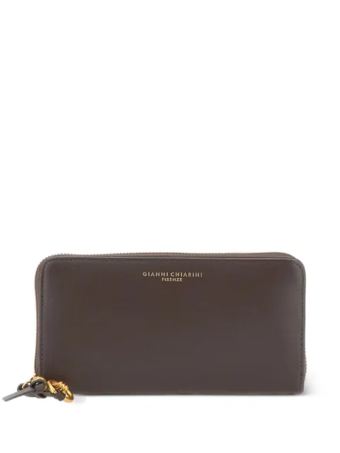 GIANNI CHIARINI logo-embossed leather wallet Brown PF5042NACIOCCOLATO