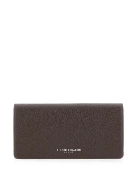 GIANNI CHIARINI Grain pebbled leather wallet Brown PF5041GR