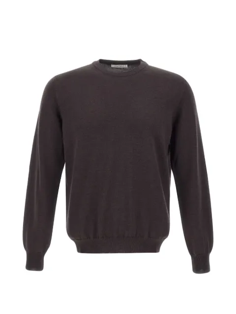 Kangra crew-neck long-sleeve sweater Brown 402201146