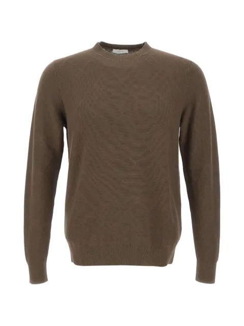DIKTAT diamond-knit sweater Brown DK17016MORO