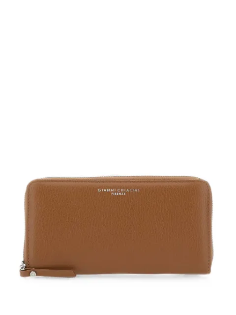 GIANNI CHIARINI pebbled-leather zip-around wallet Brown PF5042GRNNOCE