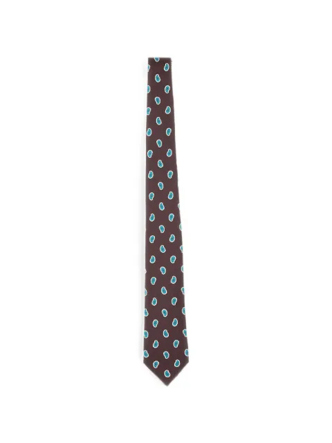 Kiton paisley-pattern tie Brown UCRVKRC02M9711000