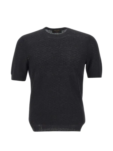 Gran Sasso short-sleeve sweater Black 57169