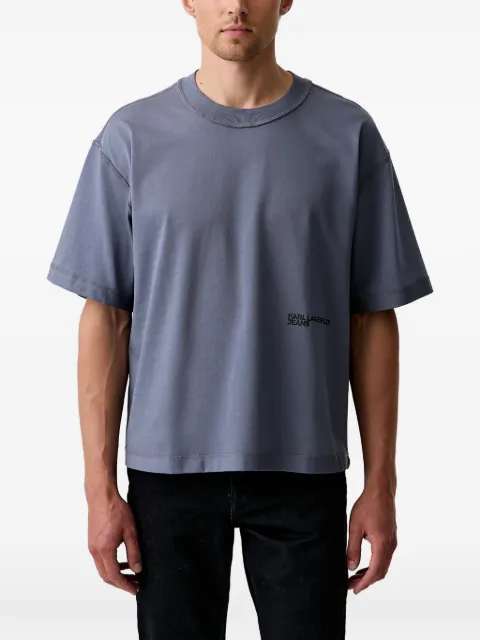 Karl Lagerfeld Jeans logo-print drop-shoulder T-shirt Blue B3M170102OS